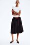 Pleated drawstring skirt - 4