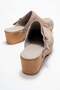 Beloni Women's Leather Clogs Slippers Mink Suede - 4