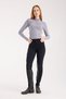 Waterproof Horse Pattern Silicone Women's Riding Pants Navy Blue Color - 2