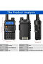 جهازي اتصال لاسلكي UV-5R، جهازي اتصال لاسلكي ثنائي الاتجاه، نطاق مزدوج، جهاز إرسال واستقبال محمول، مع إضاءة LED - 2