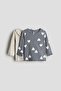 2-pack ribbed jersey tops