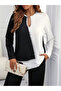 Women's Long-Sleeve V-Neck Sequined Embroidered Crepe Blouse - 2