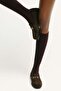 Pattern-knit long socks - 6