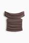 Draped off-the-shoulder top - 3
