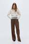 Ribbed velour trousers
