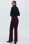Flared velvet trousers