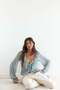 Frill-trimmed mesh blouse - 2