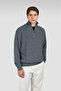 Men's Knitted Wool Zipped Sweater