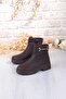 1187 Comfortable Warm Lining Non-Slip Sole Zippered Women's Boots - 6