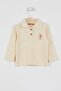 Licensed Classic Ivory Baby Long Sleeve Collared Sweatshirt