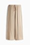 Wide rib-knit trousers
