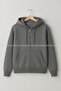 Unisex Winter Fleece-Lined Non-Pilling Zippered Pocket K Hooded Plain Hoodie Jacket