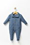 Knitwear Knitted Winter Baby Romper, with Pockets, Polo Neck, Thick Knit Boys Buttoned Jumpsuit - 2