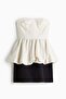 Peplum bandeau dress - 4