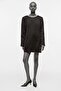 Chain-detail shift dress