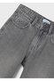 Girl's Gray Wide Leg Jeans 7574 - 4