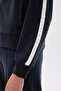 Women's Striped Detail Sweat Top - 8