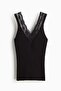 Lace-trimmed vest top - 3