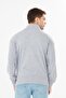 Men's Full Zip Cotton Tracksuit Top Gray Melange 9507-g - 6