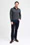 Men's Polo Neck Long Sleeve Sweatshirt - 3