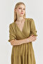 Women's V-Neck Textured Dress - 6