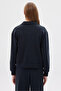 Women's Striped Detail Sweat Top - 5