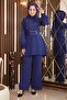 Pearl and Stone Detailed Set Indigo Msw19116-1 - 4