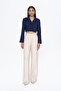 Wide Leg Women's Trousers 70827 Stone