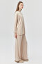 Women's Knitted Pants with Elastic Waist - 3
