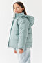 Girl's Hooded Puffer Coat - 2