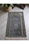 Velvet Lined Prayer Rug and Crystal Prayer Beads Luxury Gift Dowry Set with Special Box - 3