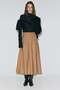 Pleated midi skirt - 5