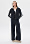 Women's Striped Detail Sweat Top - 7