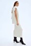 Scarf-collar sweater vest - 6
