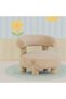 Tinytots Kids Chair - Light Beige Fabric, Wooden Frame, 1-Seater, 2-Year Warranty, 53.5x53.5x47cm - 8