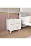 Kitty 2-Drawer Kids Nightstand - White & Pink, Engineered Wood, 45.4x40x49cm, 2-Year Warranty