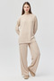 Women's Knitted Pants with Elastic Waist - 2