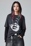 Füme Women Portrait Black Sleeves Slim Gothic Unisex T-Shirt