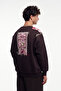Motif Printed Crew Neck Sweatshirt