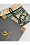 Velvet Lined Prayer Rug and Crystal Prayer Beads Luxury Gift Dowry Set with Special Box - 5