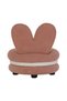 Bunny Macaron Kids Chair - Pink & White Fabric, Wooden 1-Seater, 42.5x42.5x46cm, 2-Year Warranty - 7