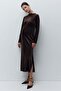 MAMA Glittery velour dress