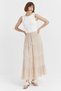 Women's Elastic Waist Long Skirt - 6