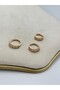 Pattern Detail Set Earrings (Steel) - 3