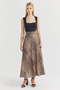 Women's Leopard Patterned Skirt - 2