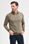 Men's Polo Neck Long Sleeve Sweatshirt - 3