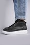 Slw206 Ottawa Lace-Up Skin Men's Daily Sports Boots Bt - Black - 4