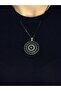 Natural Stone Labradorite Natural Stone Round Model Ancient Women's Necklace Euk46Lbt - 3