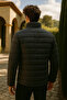Men's Comfort Mock Neck Casual Winter Smoked Puffer Coat - 6
