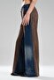 Women's Suede Fabric Paneled Chain Detailed Design Trousers - 3